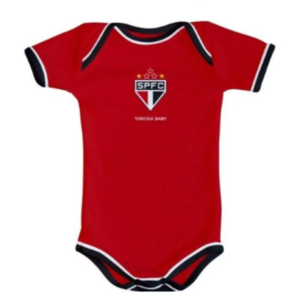 Body São Paulo Vermelho Torcida Baby