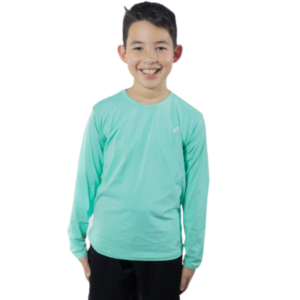 Camisa Térmica Infantil Manga Longa Azul Bebê Ginga Sport