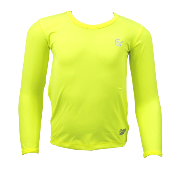 Camisa Térmica Infantil Amarela Manga Longa Ginga Sport