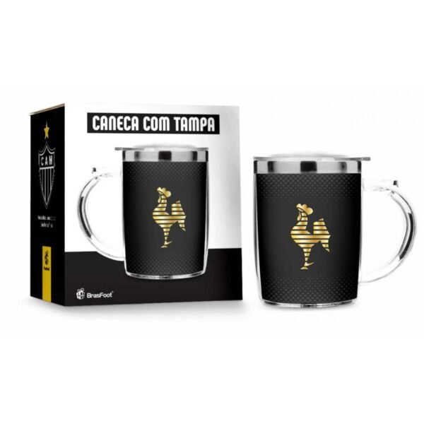 Caneca com Tampa Atlético Mineiro 450ml