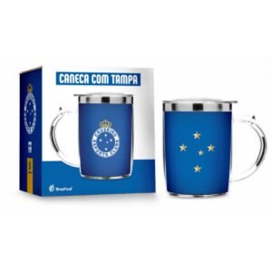 Caneca com Tampa 450ml Cruzeiro