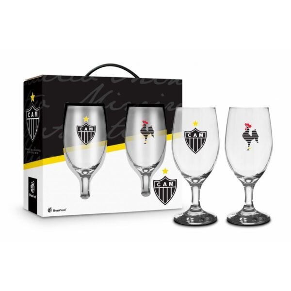 Conjunto 2 Taças Windsor Atlético Mineiro 330ml