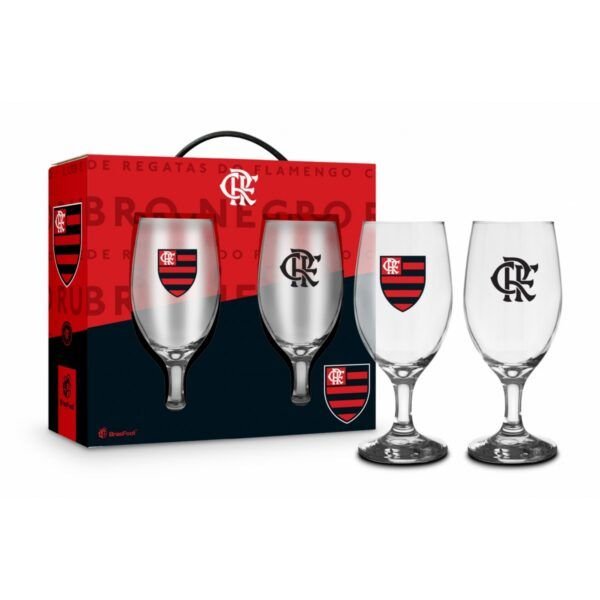 Conjunto 2 Taças Windsor Flamengo 330ml