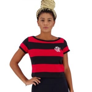 Camisa Flamengo Cropped Feminina