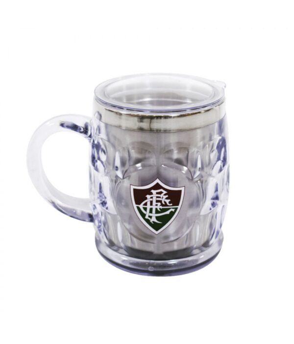 Caneca Inox Cromo Fluminense 500ml