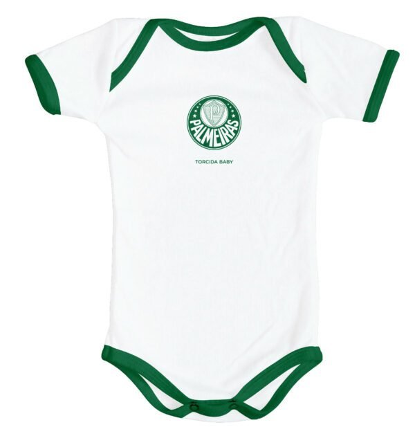 Body Branco Torcida Baby Palmeiras