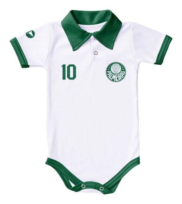 Body Palmeiras Gola Polo Torcida Baby