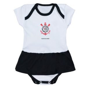 Body Vestido Torcida Baby Corinthians