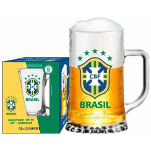 Caneca Maxim Brasão Brasil CBF 500ml