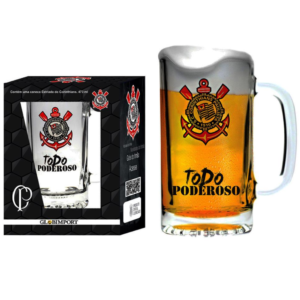Caneca Estriada Corinthians Todo Poderoso 473ml