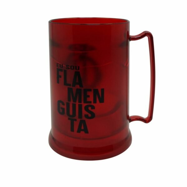 Caneca de Gel Vermelha Sou Flamenguista 300ml
