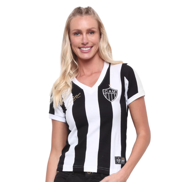 Camisa Atlético Mineiro Retrô 1983 Éder Feminina
