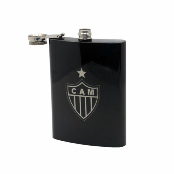 Cantil Atlético Mineiro Inox Preto Escudo 220ml - Image 2