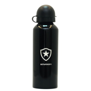 Squeeze Botafogo Preto Brilhante Escudo 500ml