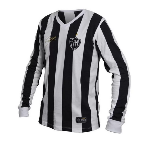Camisa Atlético Mineiro Retrô 1983 Éder Manga Longa - Imagem 3