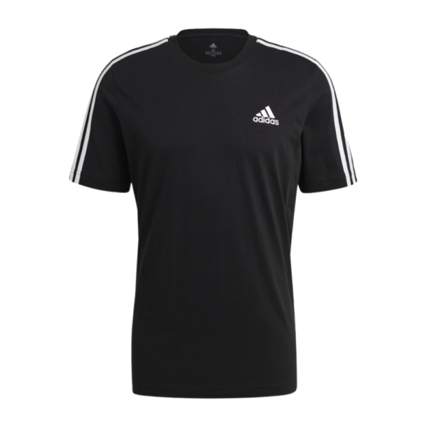Camiseta Adidas 3 Listras Preto+Branco