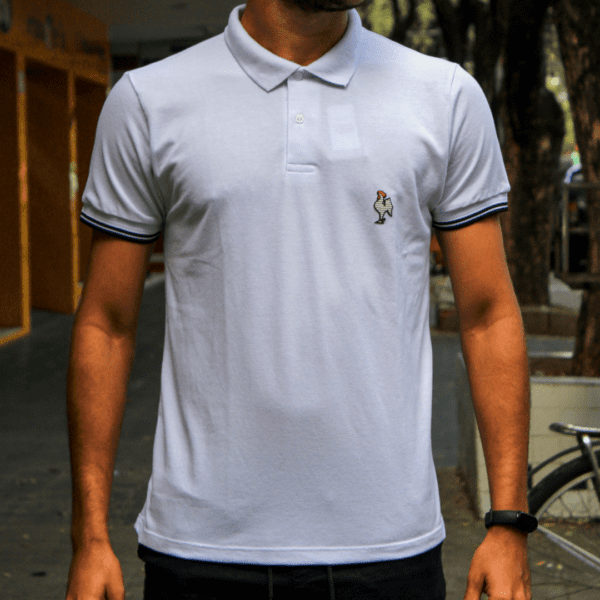 Camisa Polo Galo Volp Branca Atlético MG Masculina