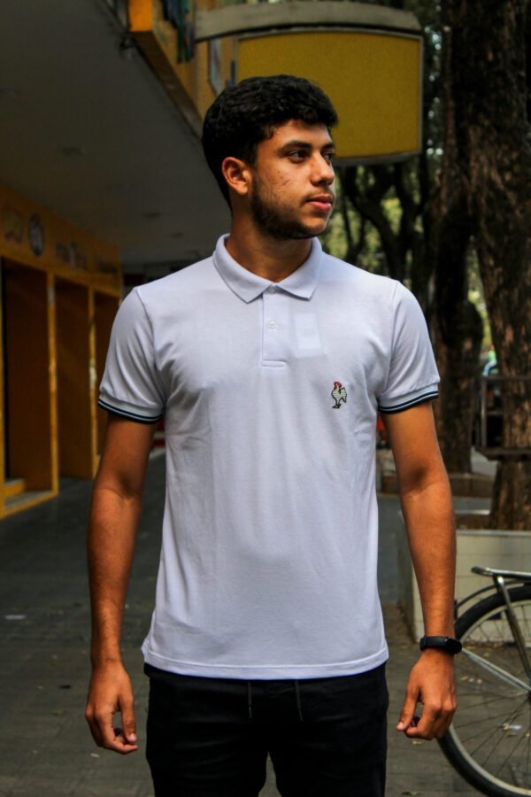 Camisa Polo Galo Volp Branca Atlético MG Masculina - Image 2
