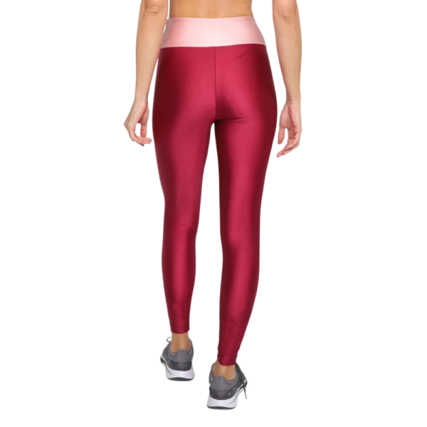 Calça Legging Cintura Alta Colorblock Lam Rosa - Image 2