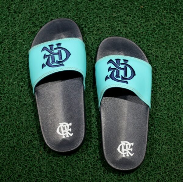 Chinelo Slide Flamengo CRF Infantil Verde Marinho