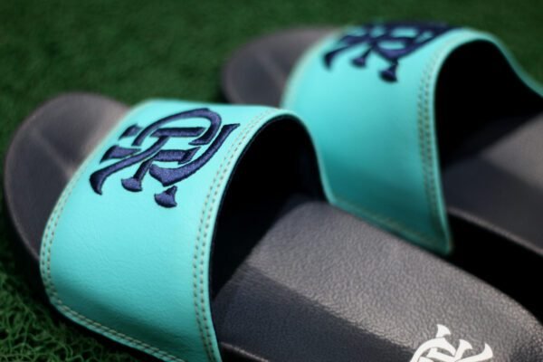 Chinelo Slide Flamengo CRF Infantil Verde Marinho - Image 2