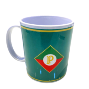 Caneca Porcelana Retrô Verde Cruzeiro