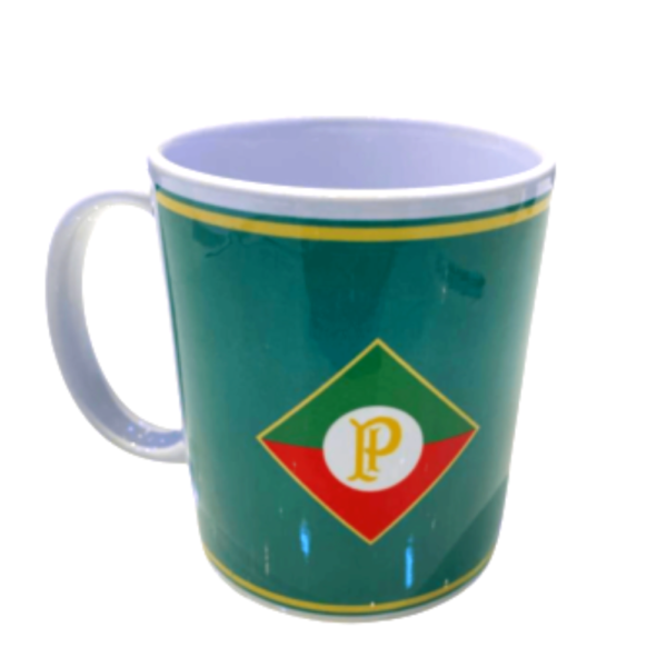 Caneca Porcelana Retrô Verde Cruzeiro