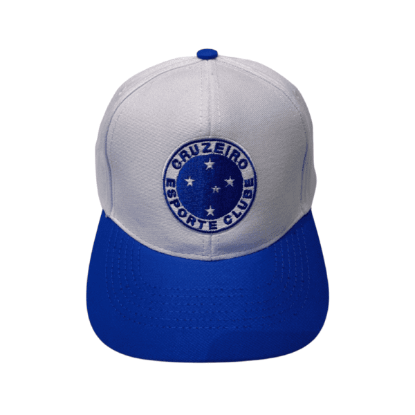 Boné Branco Com Azul Escudo Cruzeiro