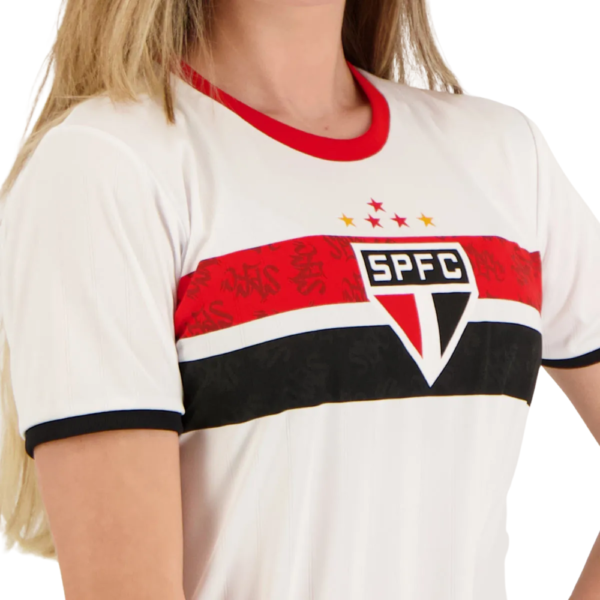 Camisa São Paulo Stencil Feminina - Image 4