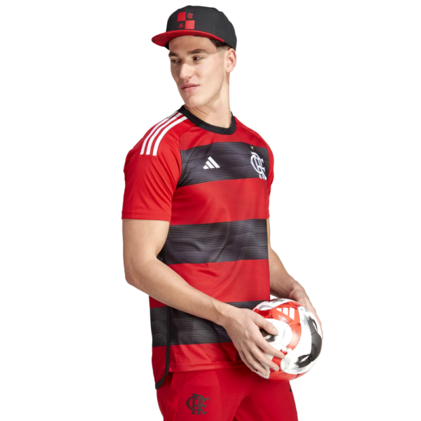 Camisa Flamengo Adidas I 23/24 s/n° Torcedor Masculina - Image 4