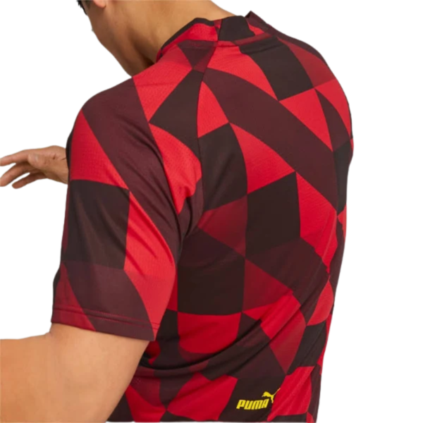 Camisa Pré-jogo Manchester City F.C. Masculina Vermelha - Image 3