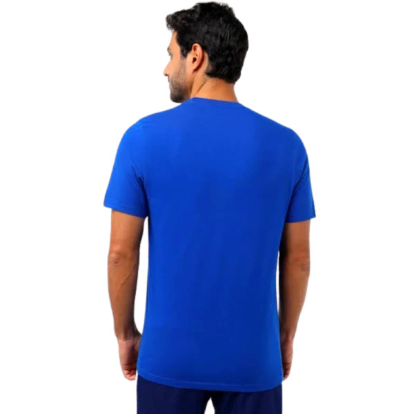 Camiseta Adidas Gráfica Logo Masculina Azul - Image 2