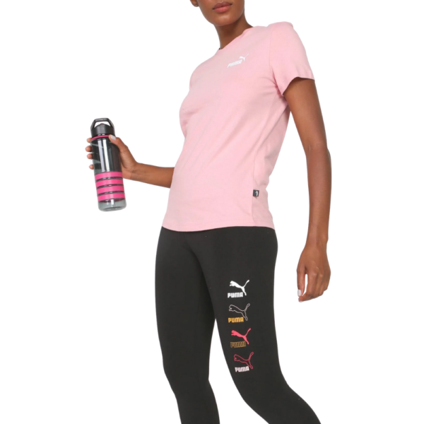 Camisa Puma Essential Small Logo Feminina Rosê - Image 4