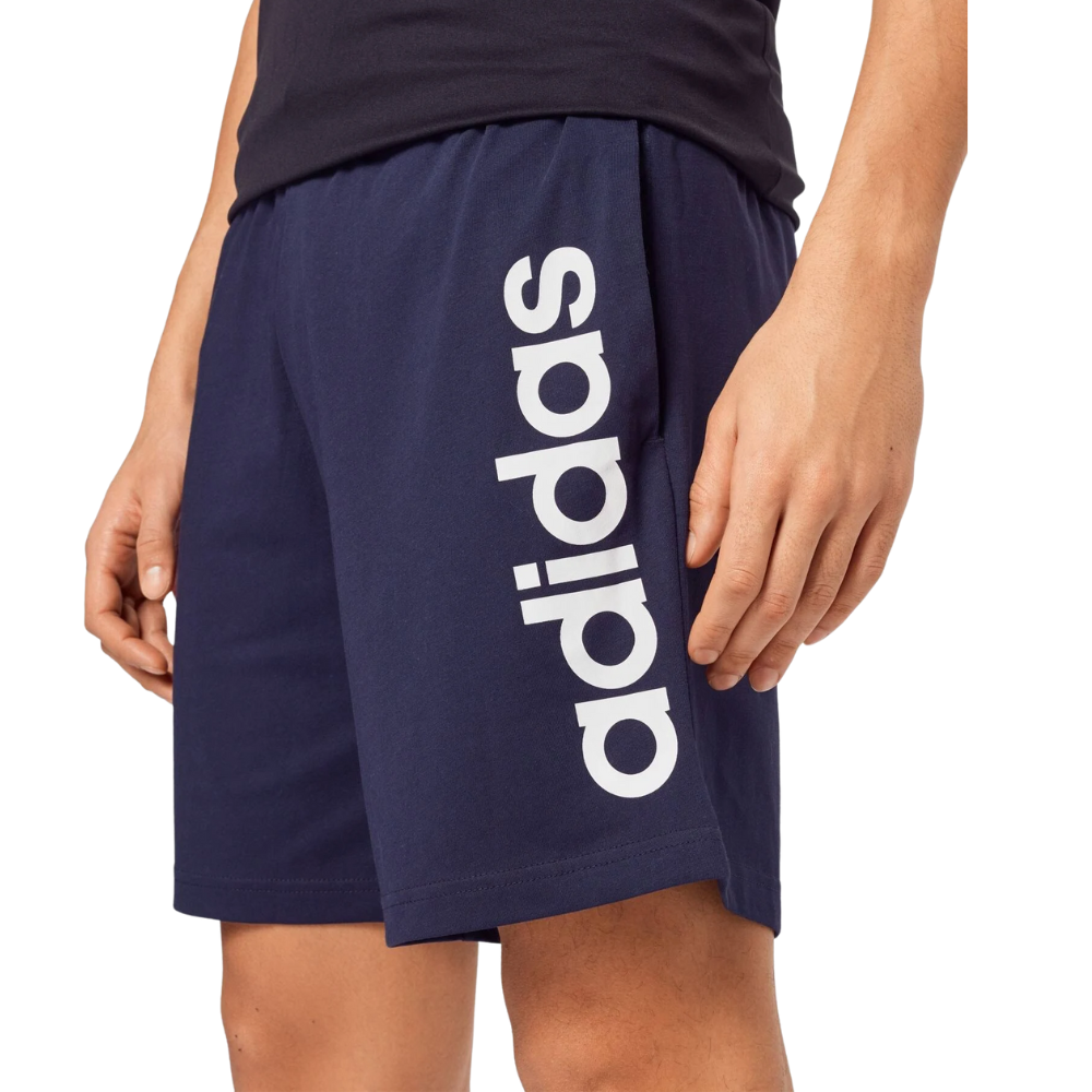 Short Adidas Logo Linear Masculino Azul Escuro - Camarote do Torcedor