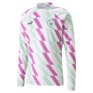 Camisa Manga Longa Manchester City pré-jogo Puma