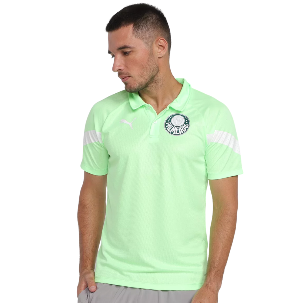 Camisa Polo Palmeiras 23 24 Puma Treino Masculina Camarote do