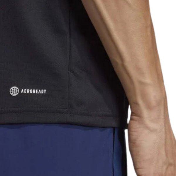 Camiseta Adidas Essentials Base Preto Masculino - Image 3