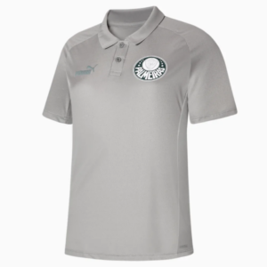 Camisa Palmeiras Polo Casual Puma Cinza Feminina