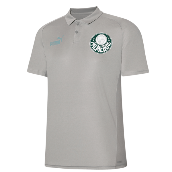 Camisa Palmeiras Polo Casual Puma Cinza Masculina