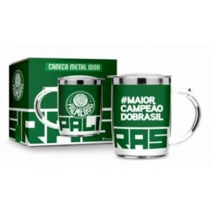 CANECA PLÁST. INOX MASTER 450ML TIMES - PALMEIRAS