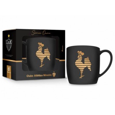 CANECA PORCELANA URBAN 300ML SERIE OURO ATLÉTICO