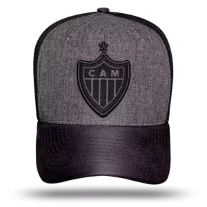 Boné Premium do Galo (Atlético) Licenciado Escudo All Black