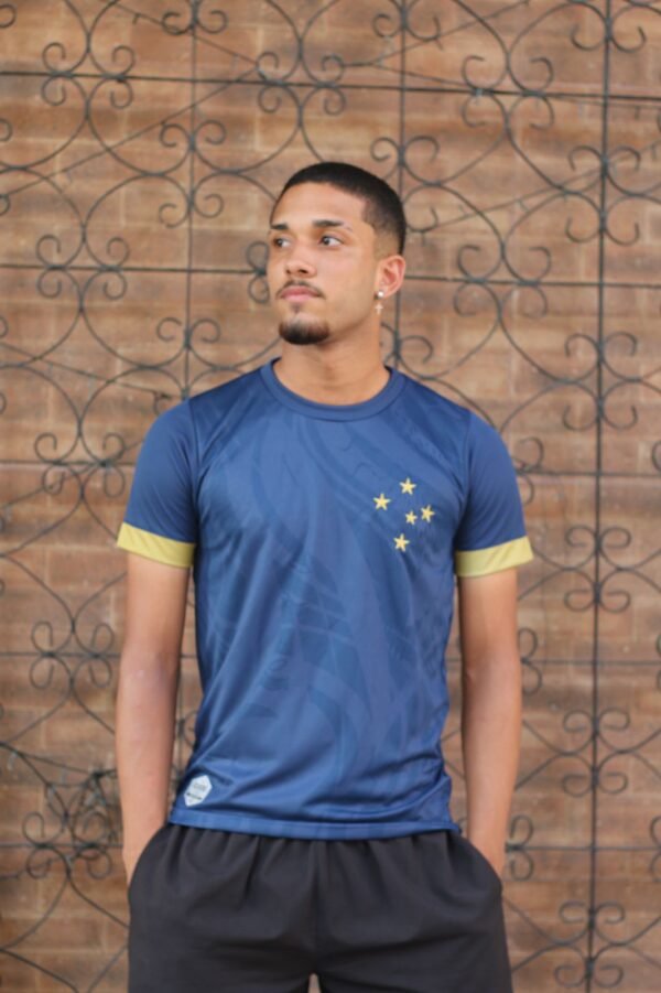 Camisa Cruzeiro Classic Marinho/Gold