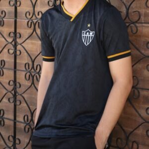 Camisa Atlético Retrô 2013 Preta Masculina