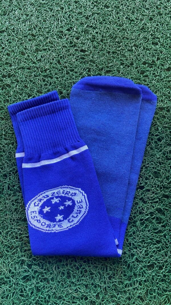 Meião Juvenil Azul Cruzeiro Escudo - Image 3