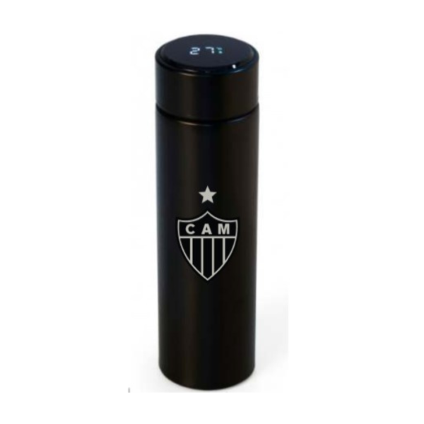 Squeeze Térmico Preto Display LED Atlético Mineiro 400 ml