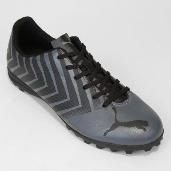 Chuteira Society Puma Tacto II Masculina - Preto+Cinza - Image 4