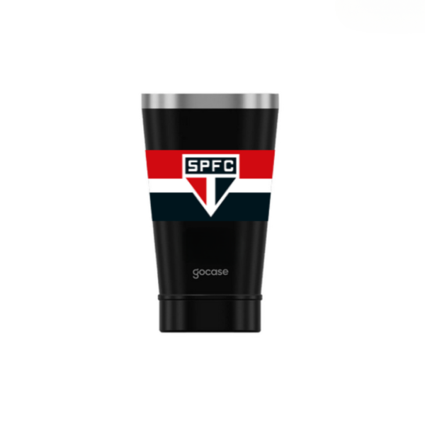 Copo Térmico São Paulo Gocase Preto- Faixa