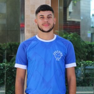 Camisa Cruzeiro Classic Azul Gola Branca
