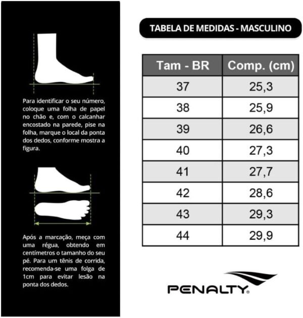 Chuteira Futsal Furia Penalty Preto - Image 4